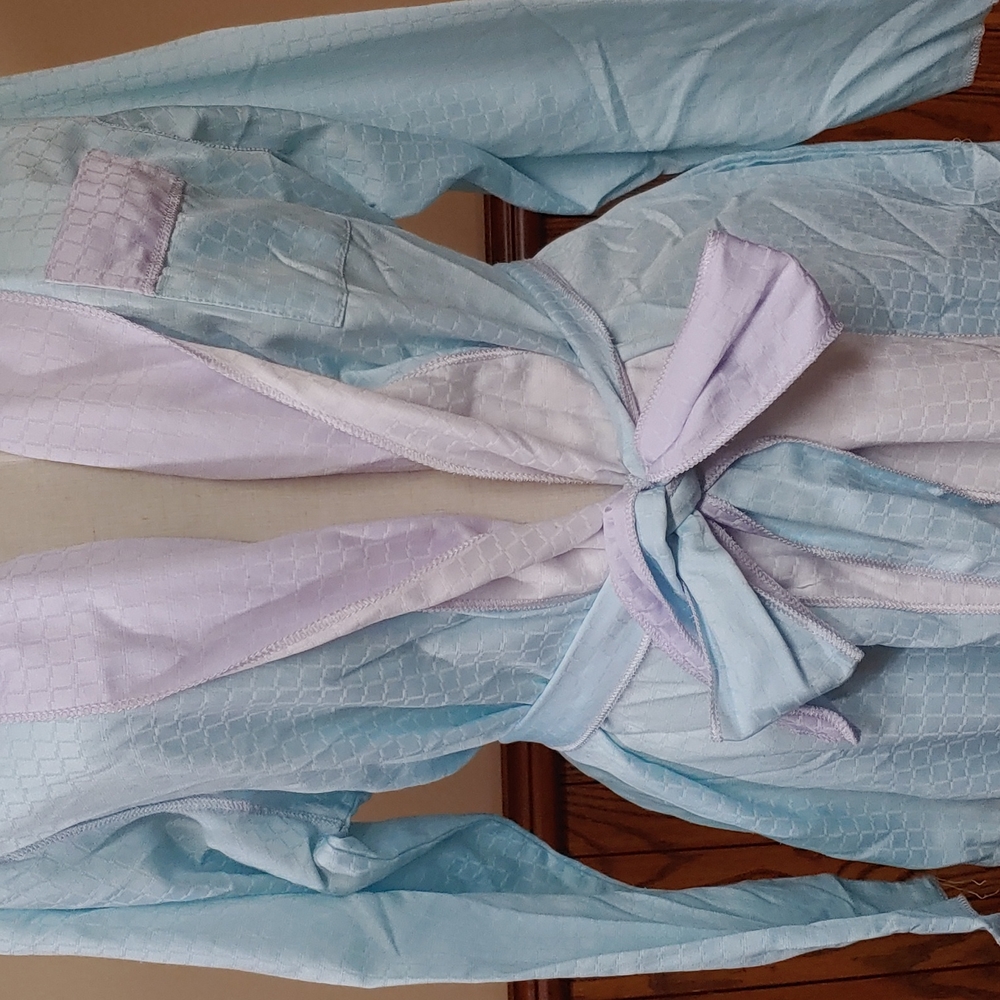 Miss Elaine Vintage Pastel Long Robe S - Picture 3 of 14